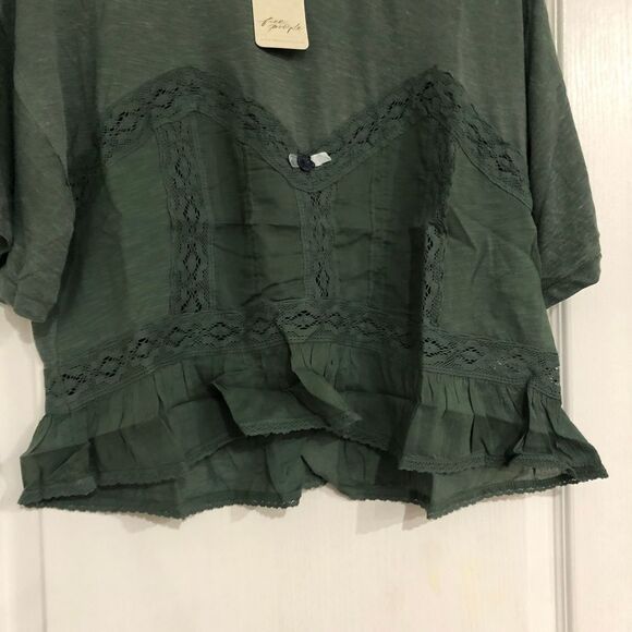 Brand New Free People Fall In Love Wash Army Tee For Women Size Small - Picture 7 of 9